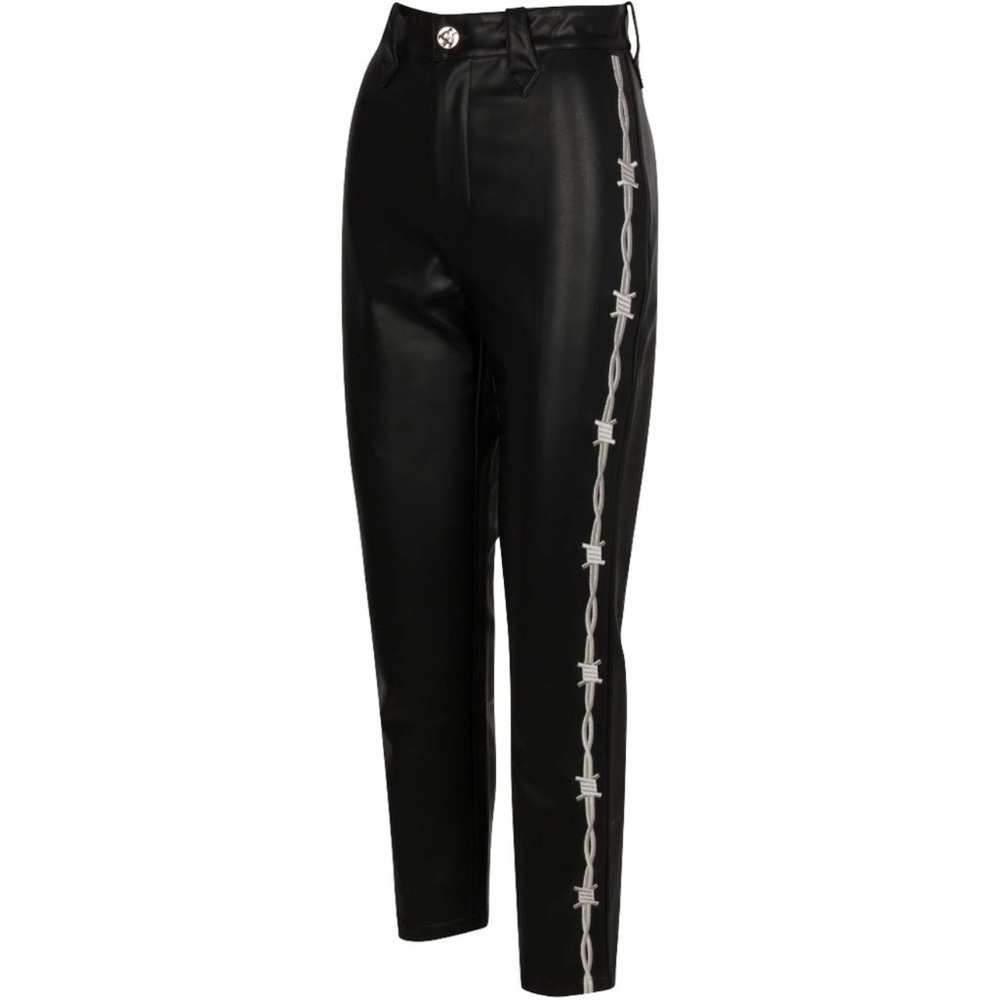Fashion brand company FBC by Penelope gazin Pammy barbed wire leather pants